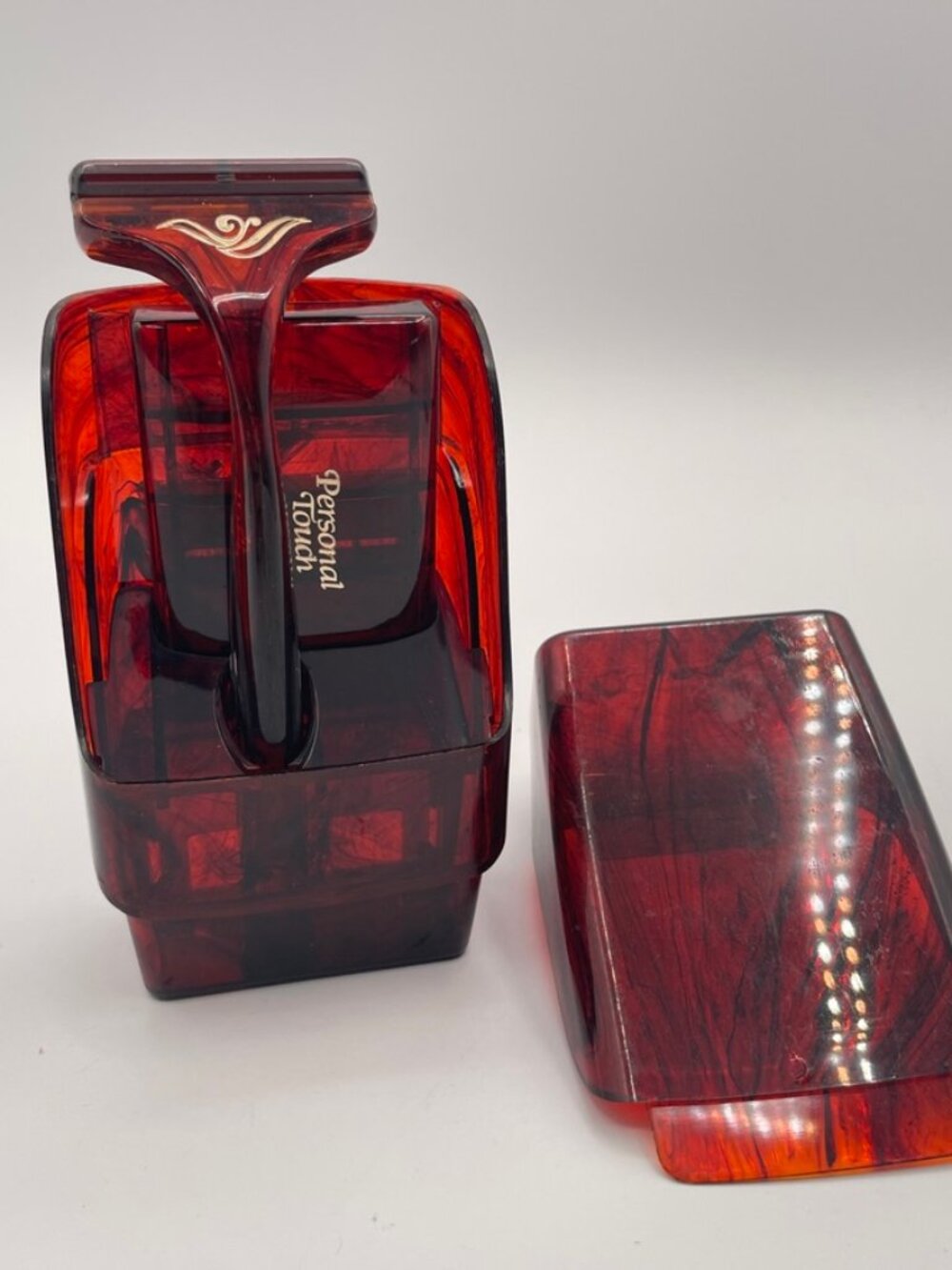 Vintage Personal Touch Women's Razor with Travel Case & Blades Tortoiseshell